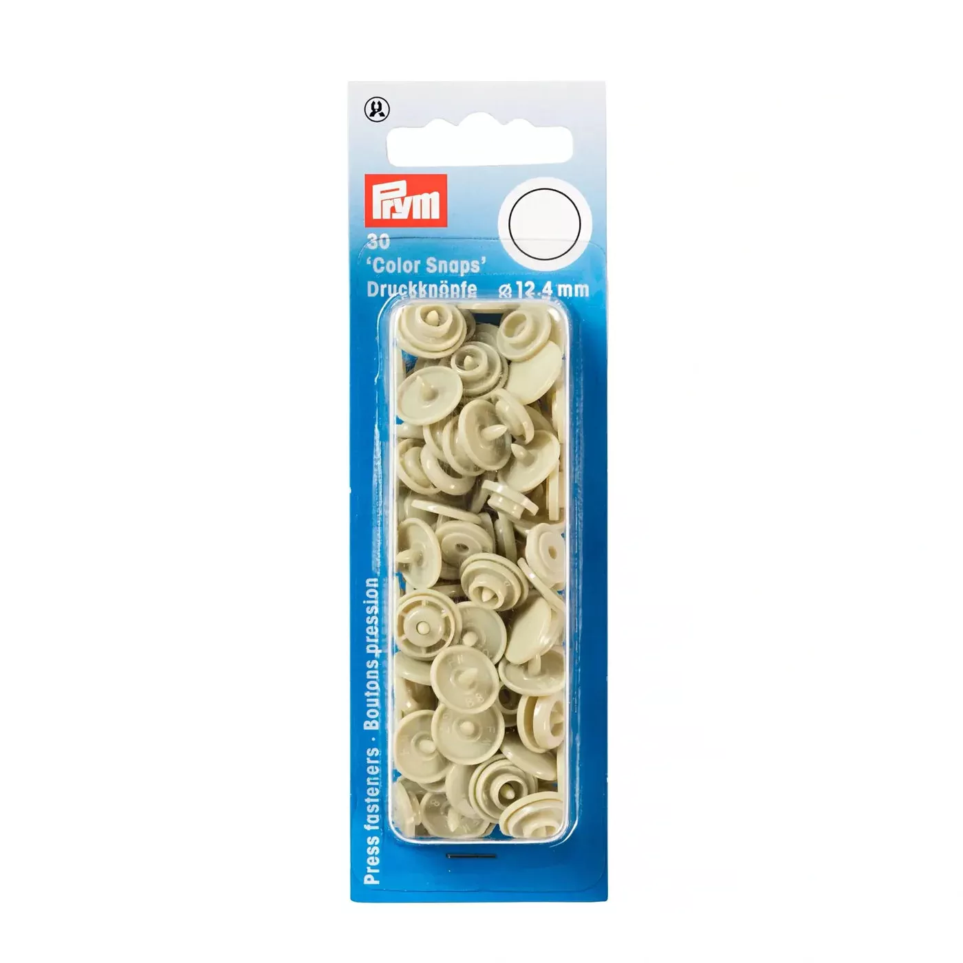 COLOR Snaps 12.4 mm Beige 30pc
