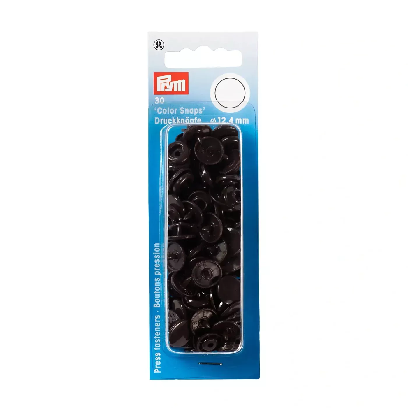 COLOR Snaps 12.4 mm Dark Brown 30pc