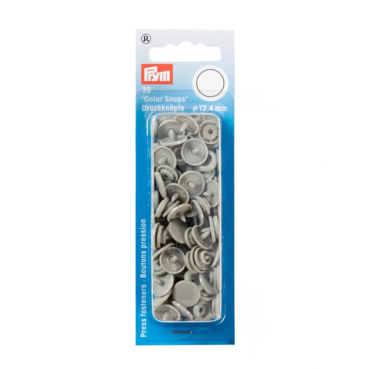 COLOR Snaps 12.4 mm Grey 30pc