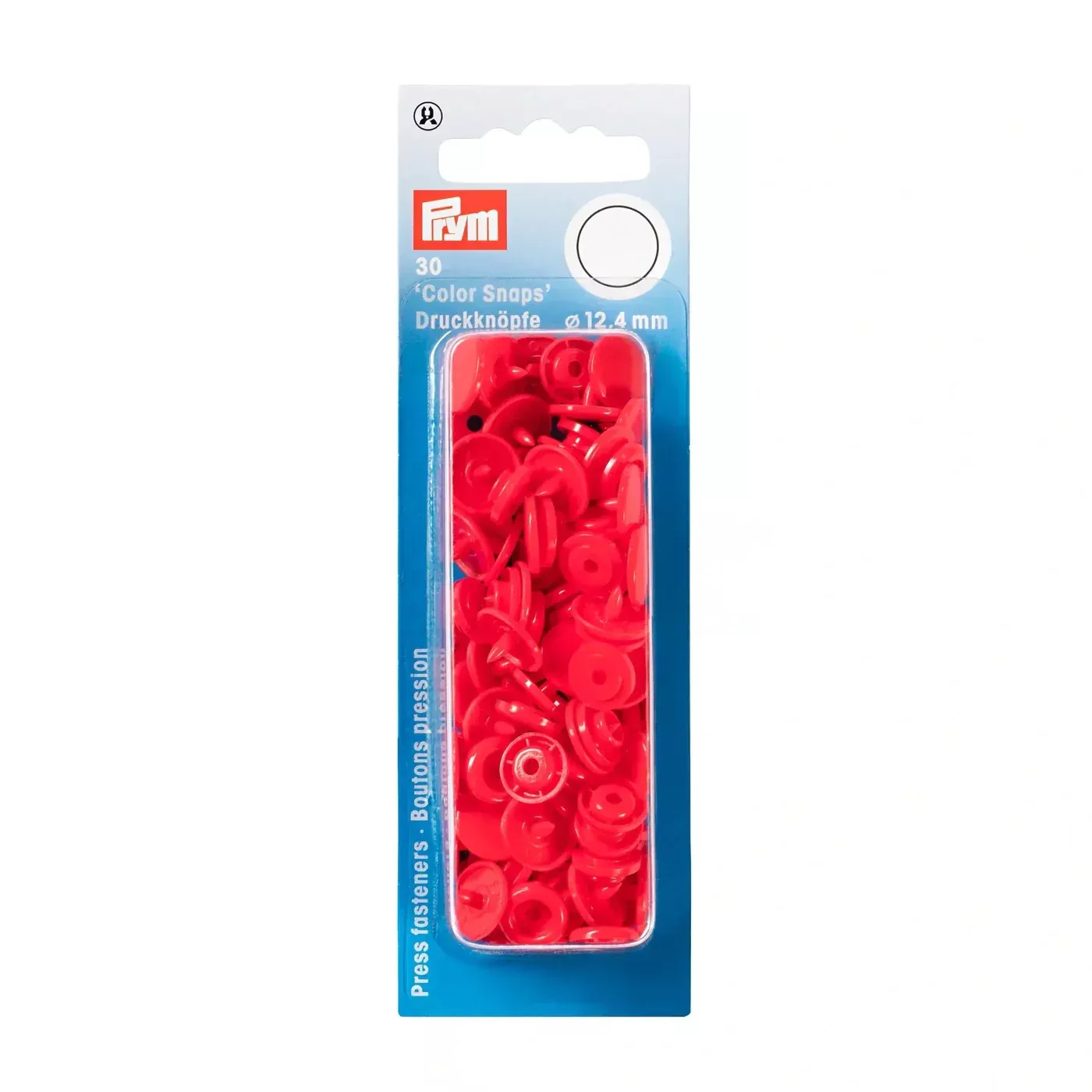 COLOR Snaps 12.4 mm Light Red 30pc