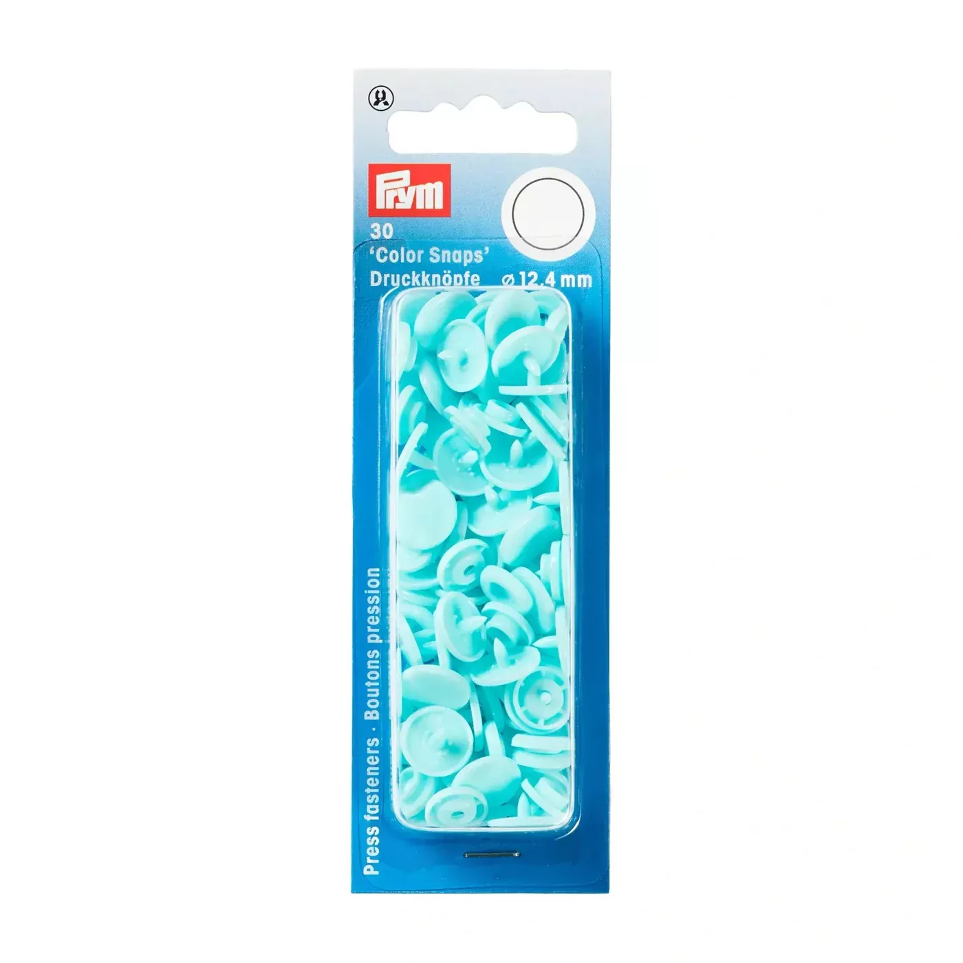 COLOR Snaps 12.4 mm Light Turquoise 30pc