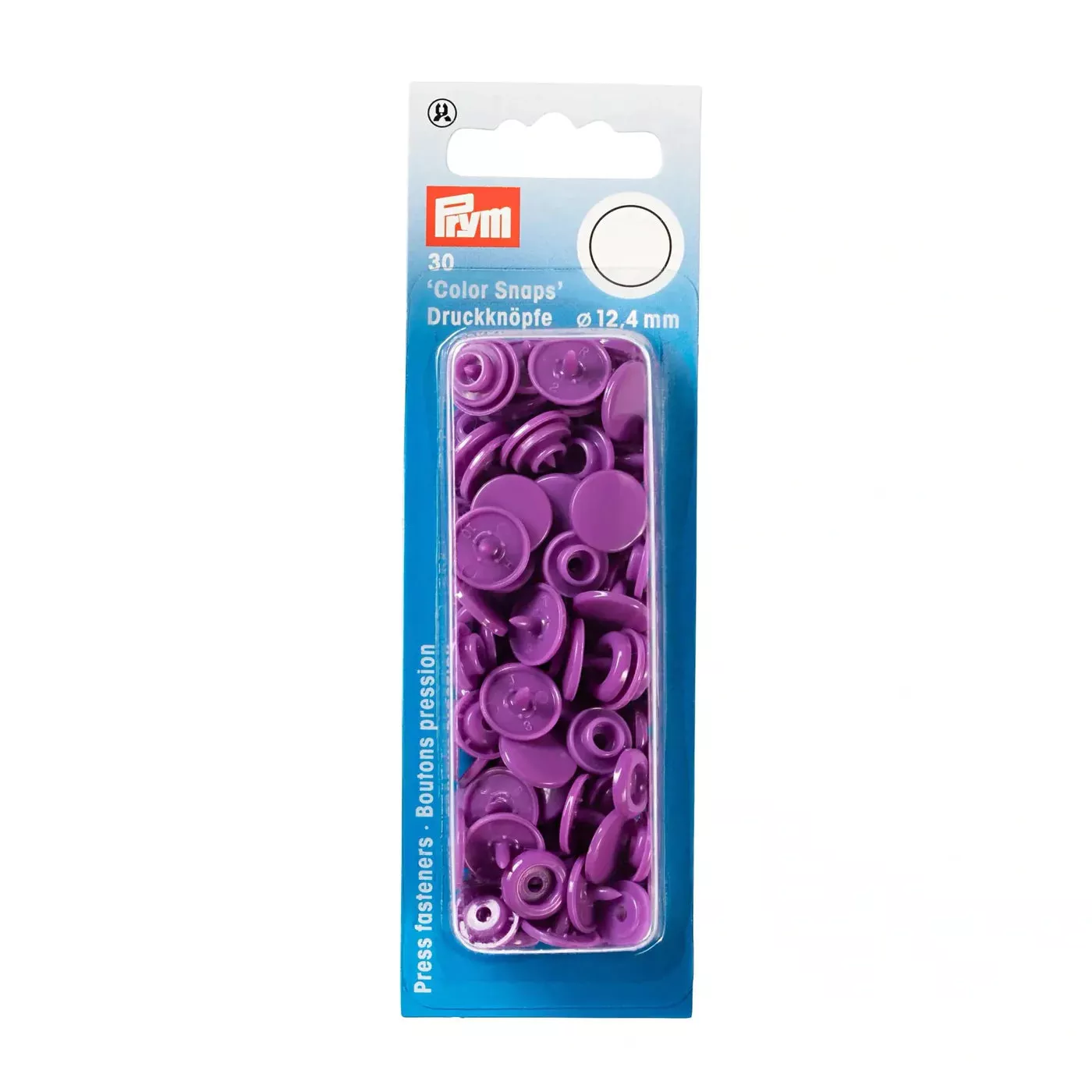 COLOR Snaps 12.4 mm Lilac 30pc