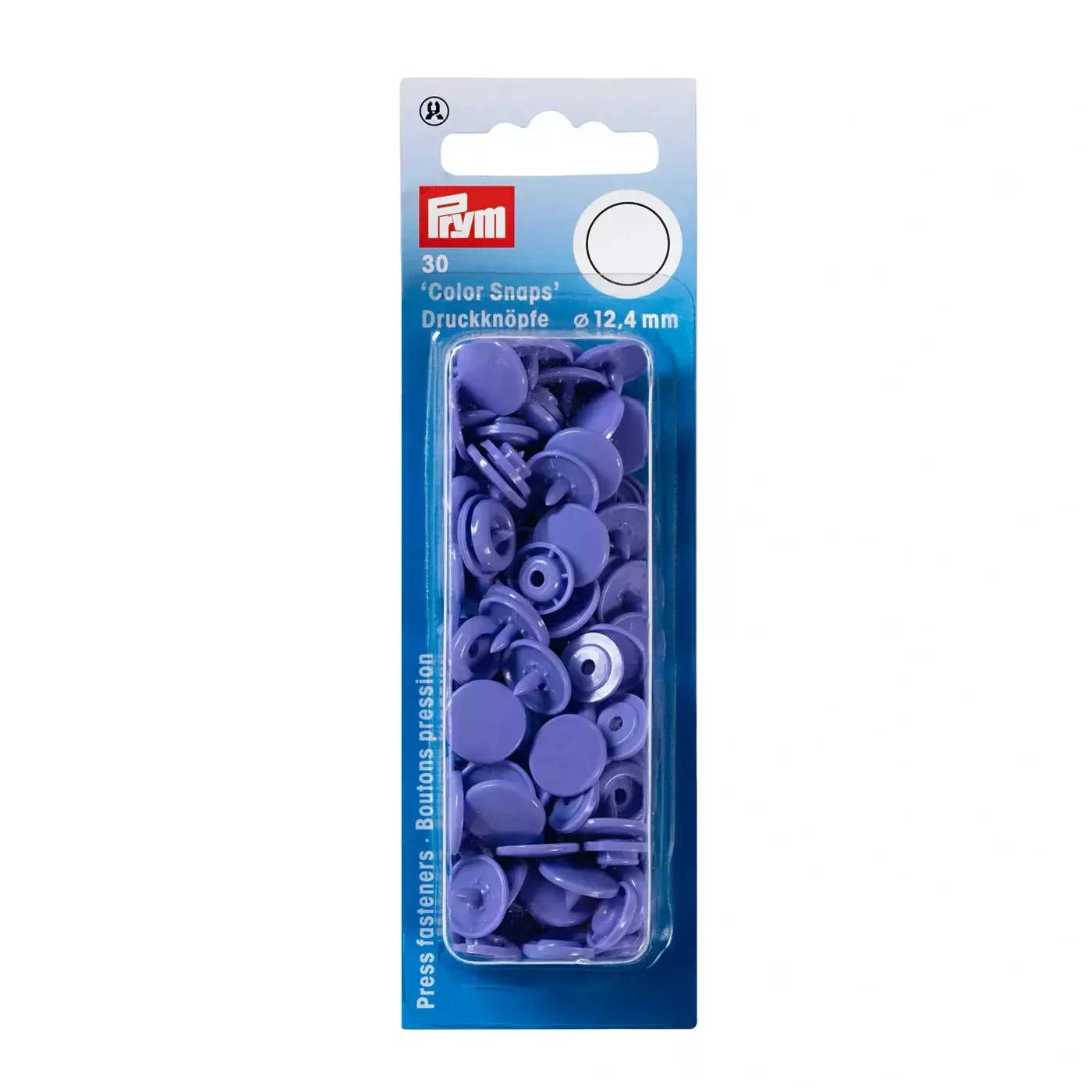 COLOR Snaps 12.4 mm Purple 30pc