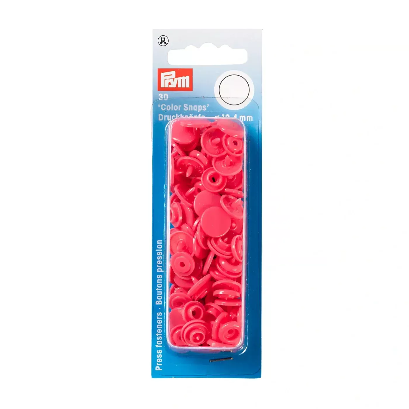 COLOR Snaps 12.4 mm Raspberry Pink 30pc