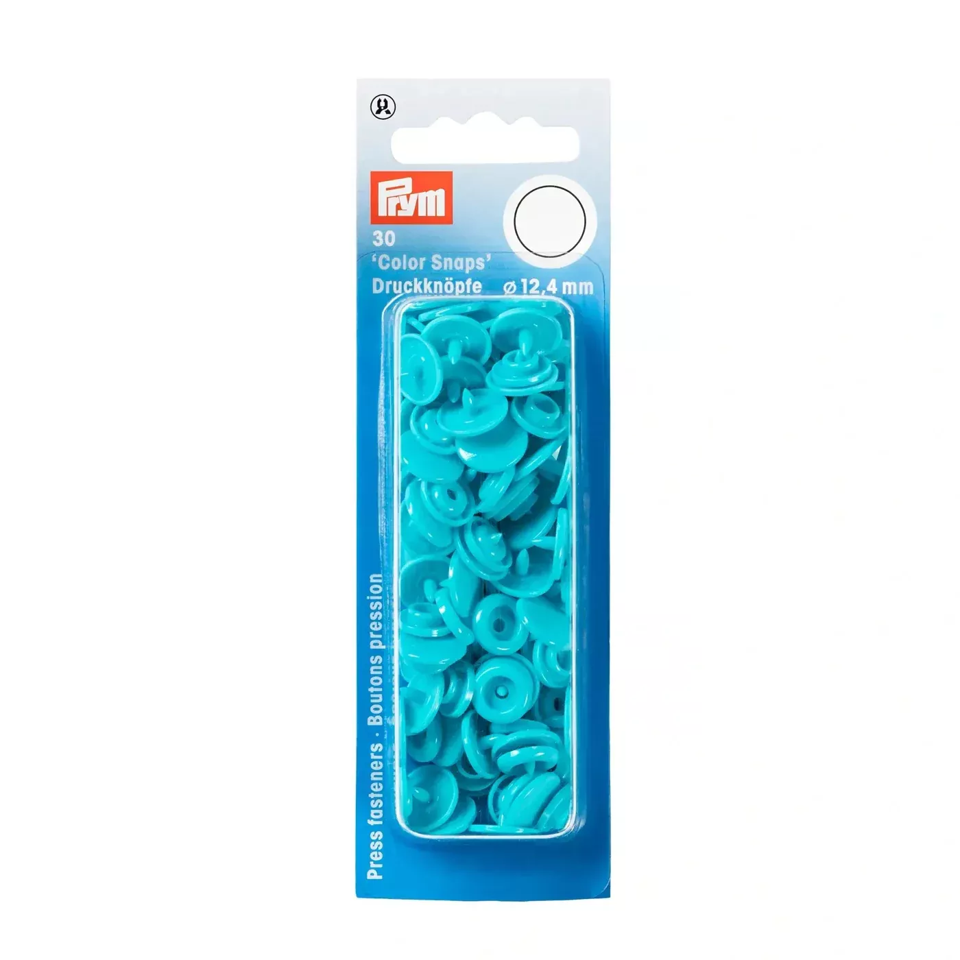 COLOR Snaps 12.4 mm Turquoise 30pc