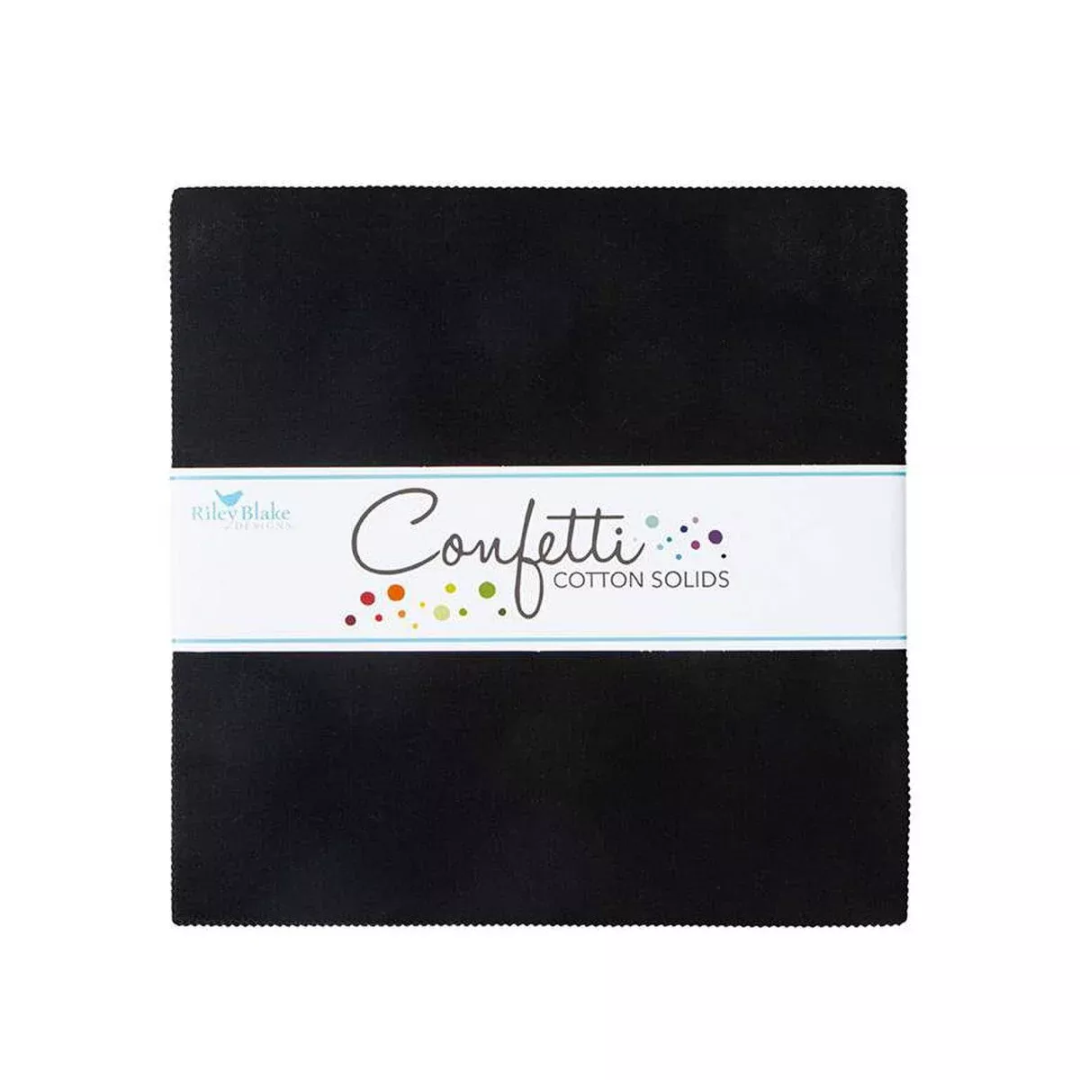 Confetti Cotton™ Riley Black 10" Stacker