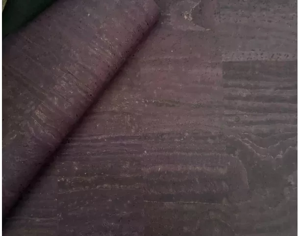 Cork Fabric in Surface Eggplant-13x18"