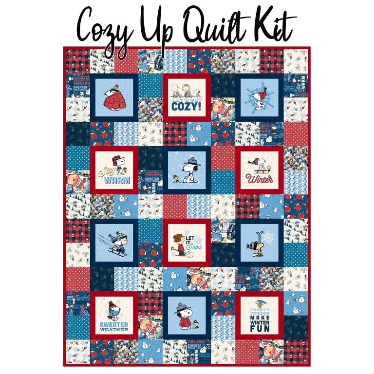Cozy Up Quilt Kit with Peanuts - Frosty Friends from Northcott