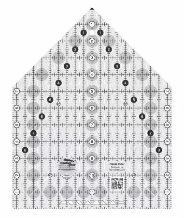 Creative Grids House Quilt Ruler CGRQB1