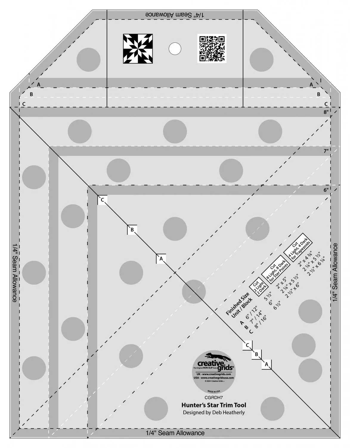 Creative Grids Hunter's Star Trim Tool CGRDH7