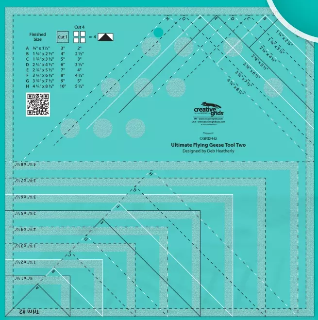 Creative Grids - Ultimate Flying Geese Tool Two CGRDH42