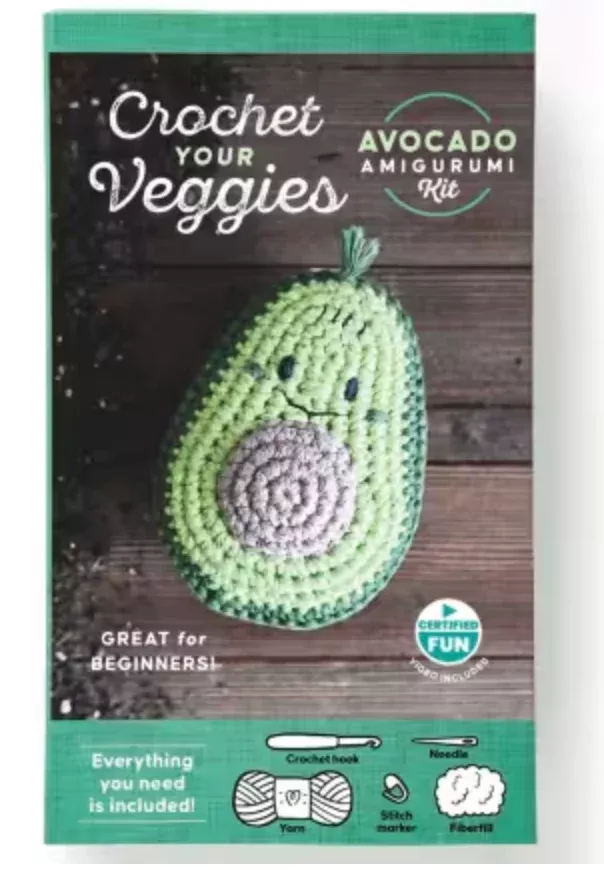 Crochet Your Veggies-Avacado