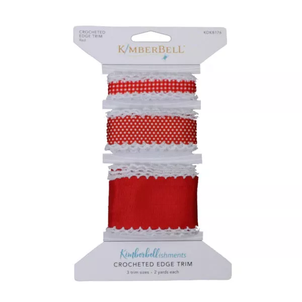 Crocheted Edge Trim (Red)