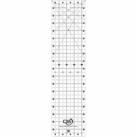 Crystal Non-Slip Ruler 4-1/2in x 18in