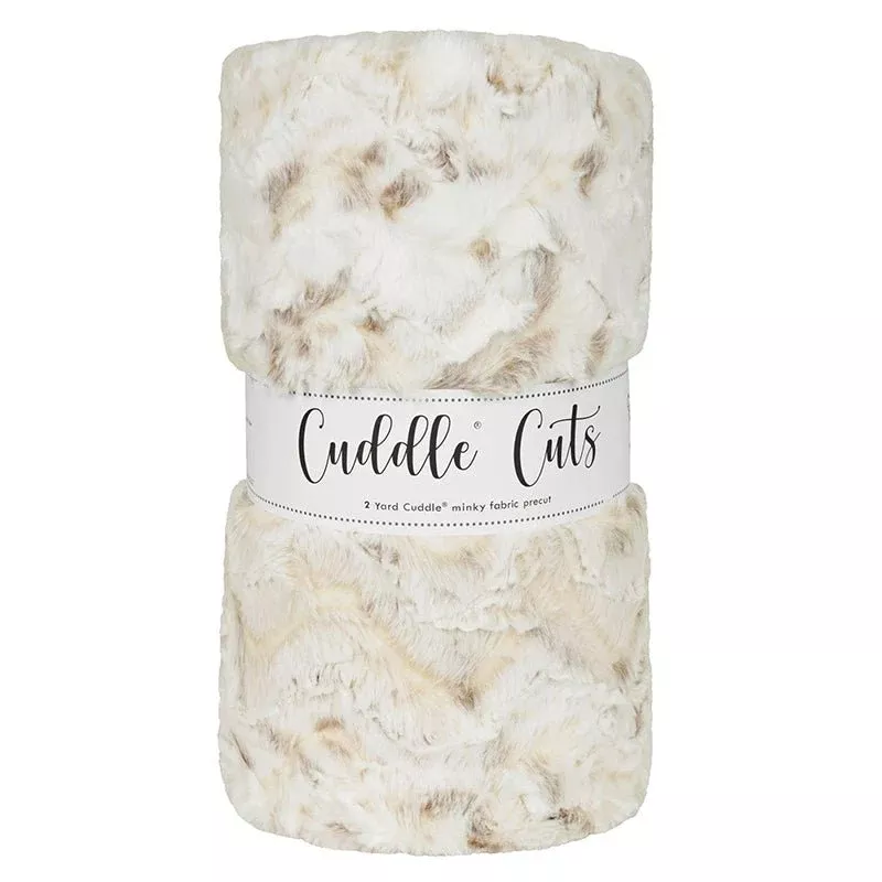 Cuddle by Shannon 2 Yard Luxe Cuddle Cut Snowy Owl Natural