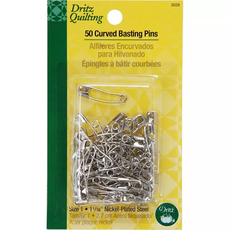 Curved Basting Pins Size 1 50ct