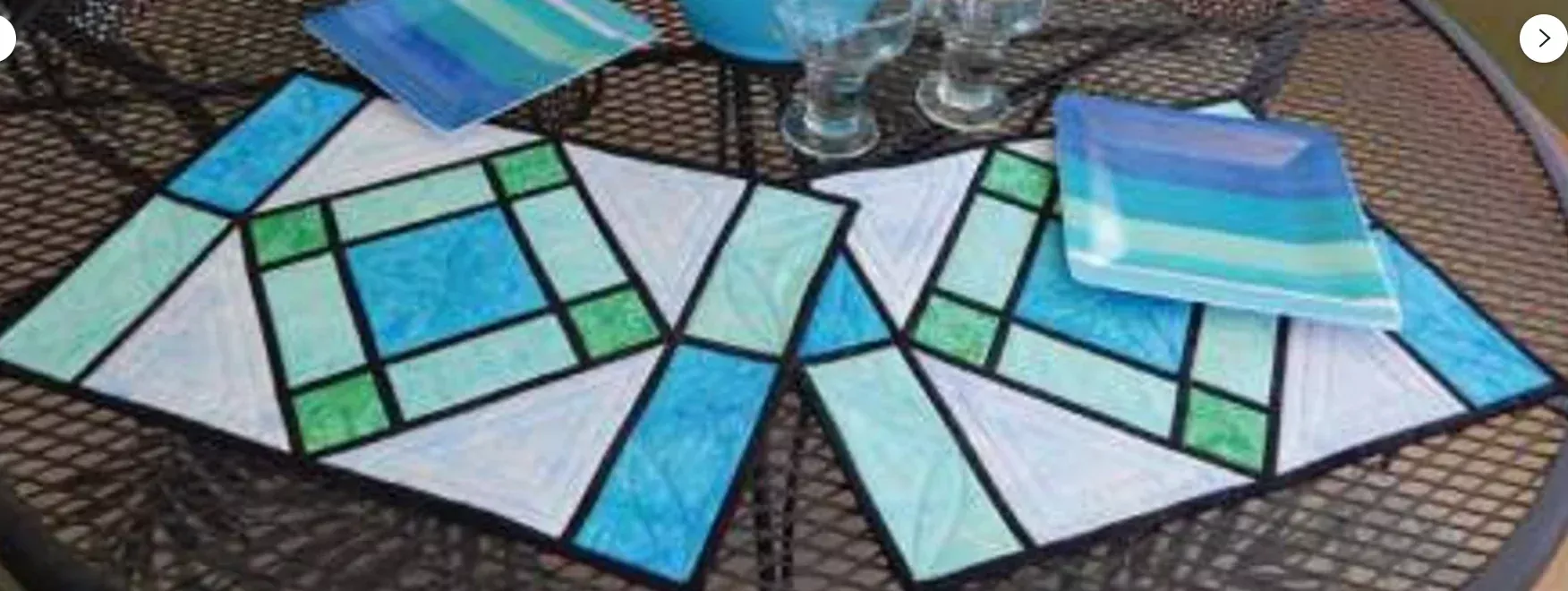 Cut Loose Press - Stained Glass Placemats by Kris Holderness