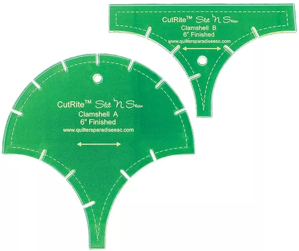 CutRite Clamshell 6" Finished Template by Quilter's Paradise