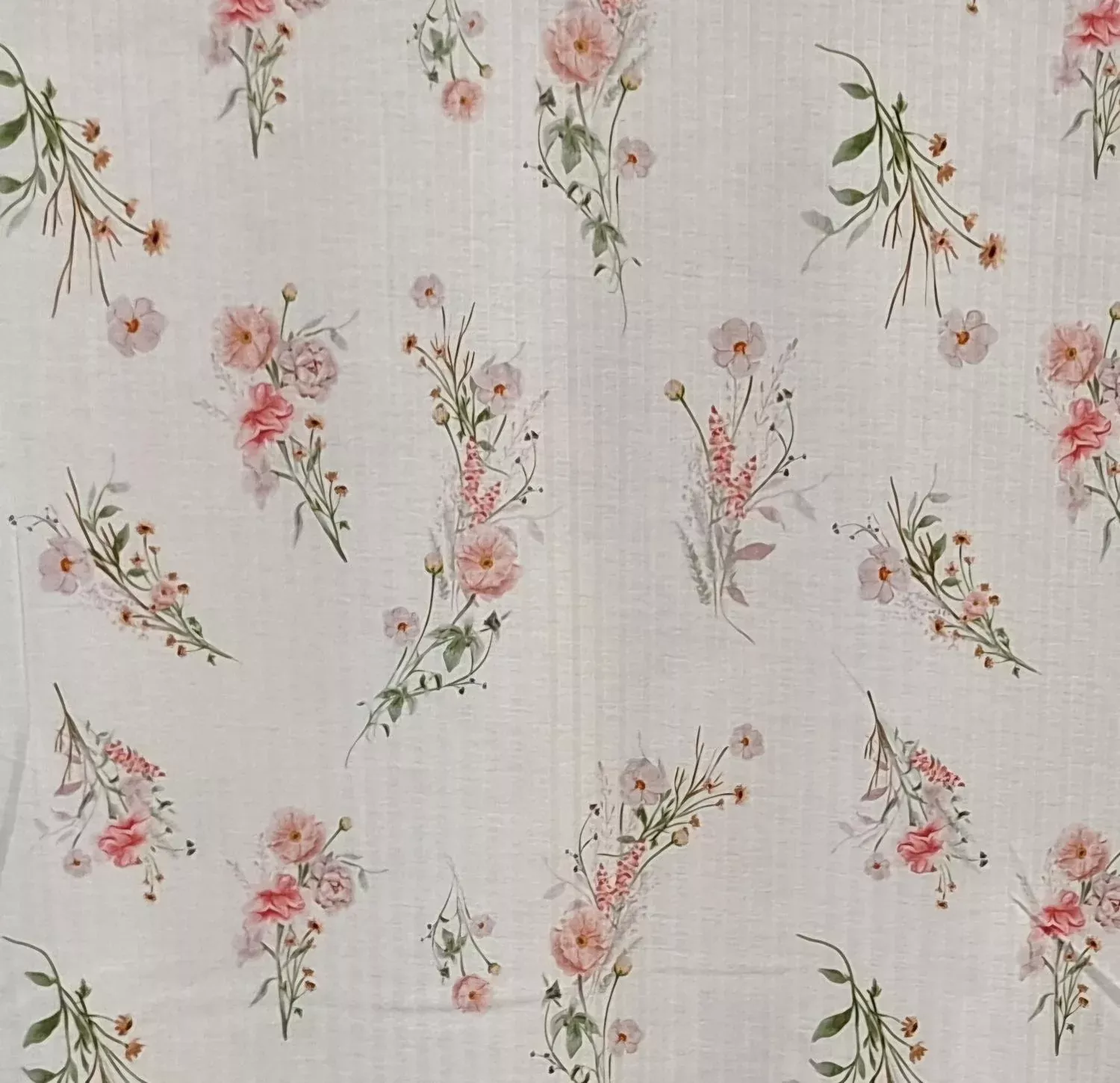 CWC Poly Rib Knit - GRACEFUL BLOOMS 1 - Dress & Apparel Fabric