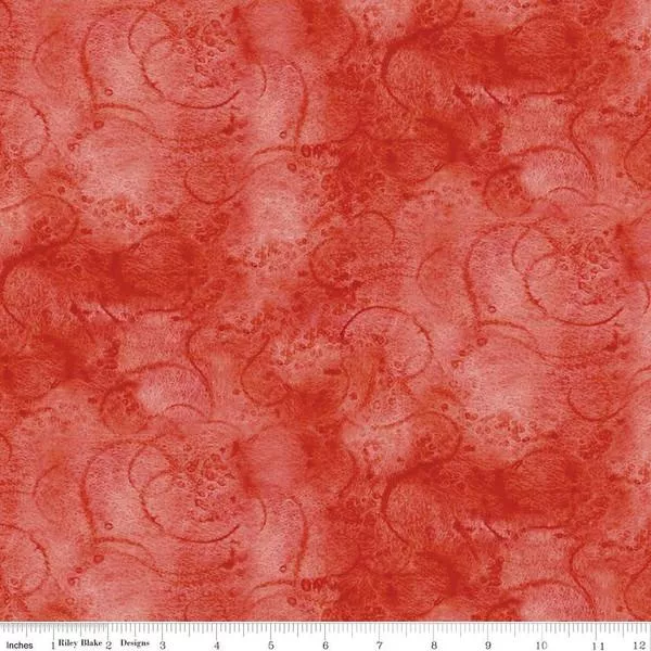 CWH Riley Blake Painter's Watercolor Swirl, C680-BERRY - Cotton Fabric