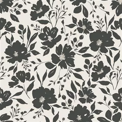 CWRK Evermore Large Floral - Y4193-2 Light Cream - Cotton Fabric
