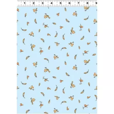 CWRK Guess How Much I Love You - Birds and Feathers - Y3082-29 - Cotton Fabric