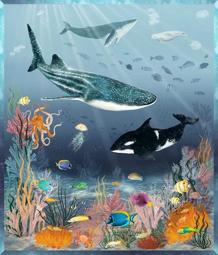 Deep Blue - Beyond The Reef Panel