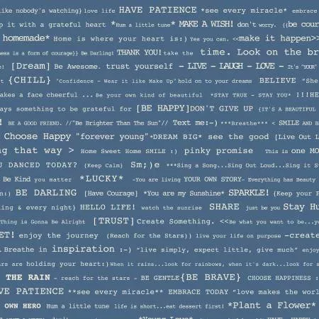 Denim & Daisy : Happy Text Denim - #C18133R-DENIM - Lori Holt