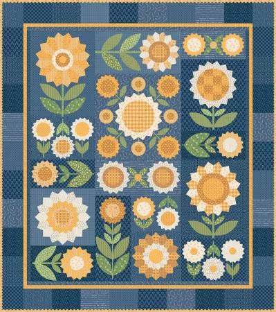 Denim & Daisy : Sweet Fresh as a Daisy Sew Along Quilt Kit - #KT-18132 - Lori Holt