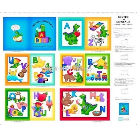 DEXTER THE DINOSAUR FROM QT FABRICS
