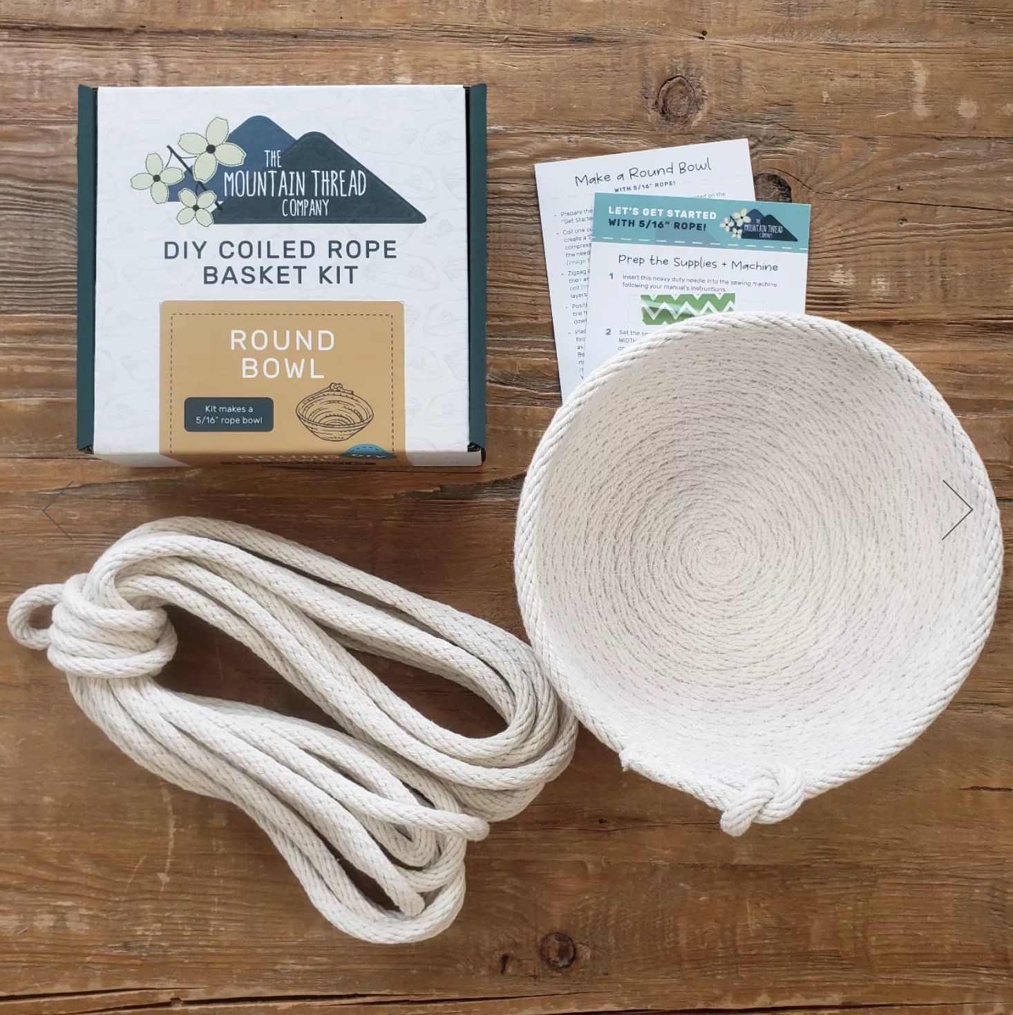 DIY Coiled Rope Round Bowl Kit