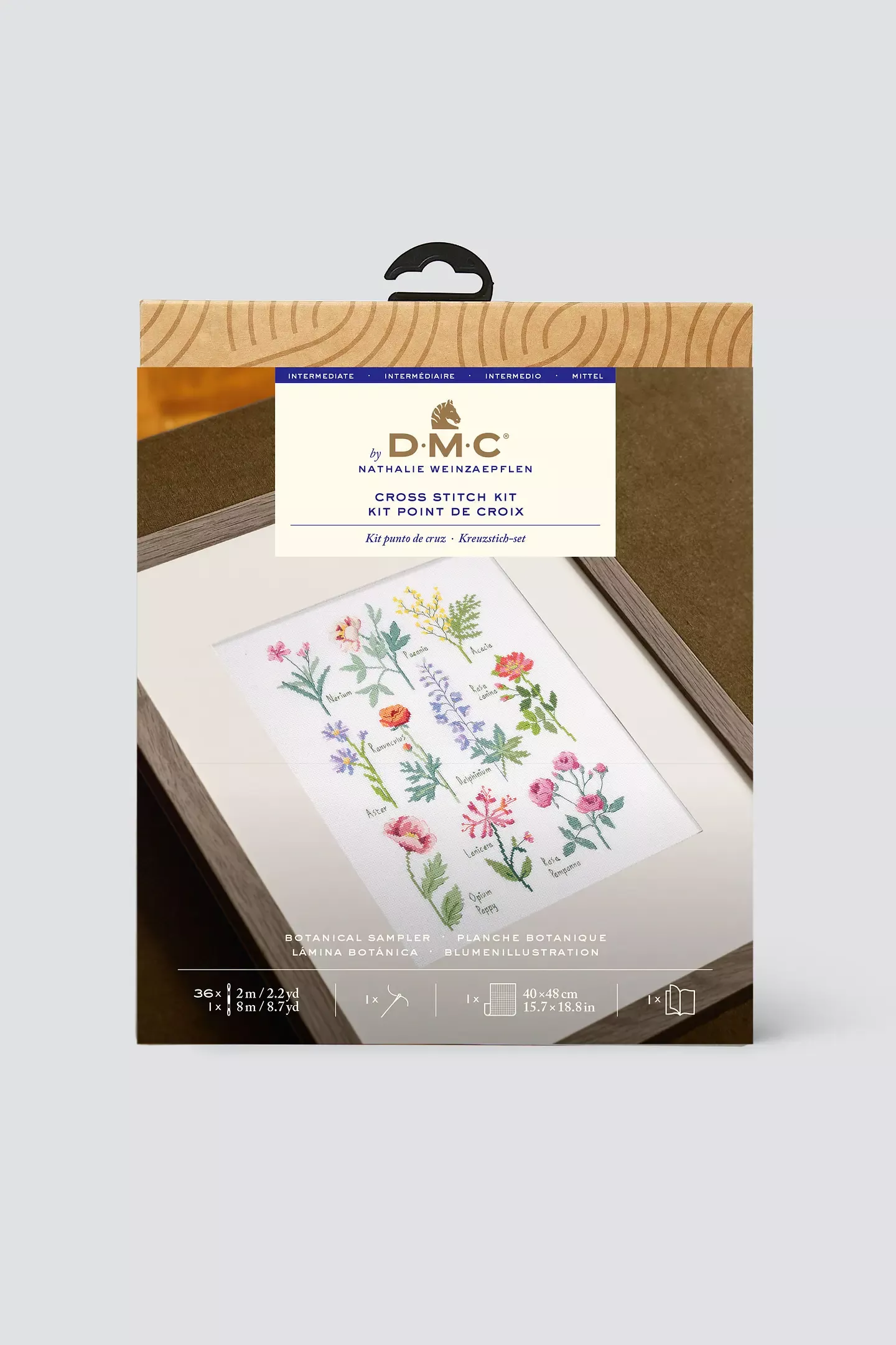 DMC Mindful Making Intermediate Cross Stitch Kit - Botanical Sampler