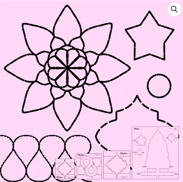 DMQ-Holiday Sampler Template Set 1 LONG ARM