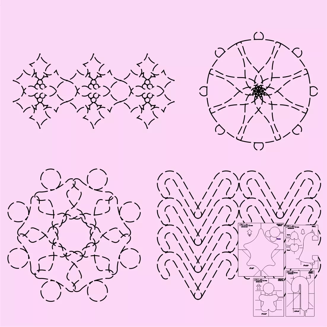 DMQ-Holiday Sampler Template Set 2 LONG ARM