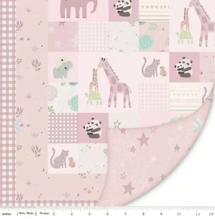 Double Lush Velvet-Pink Safari Stargazing Panel approx 30 x 36