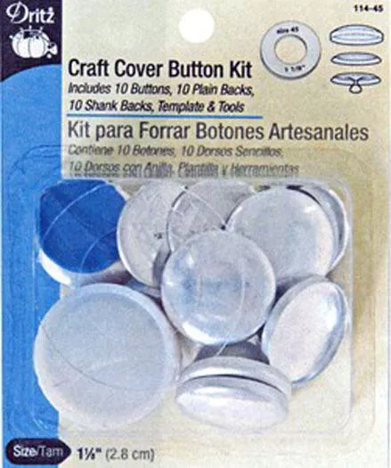 Dritz - 114 45 Craft Cover Button Kit Sz 45