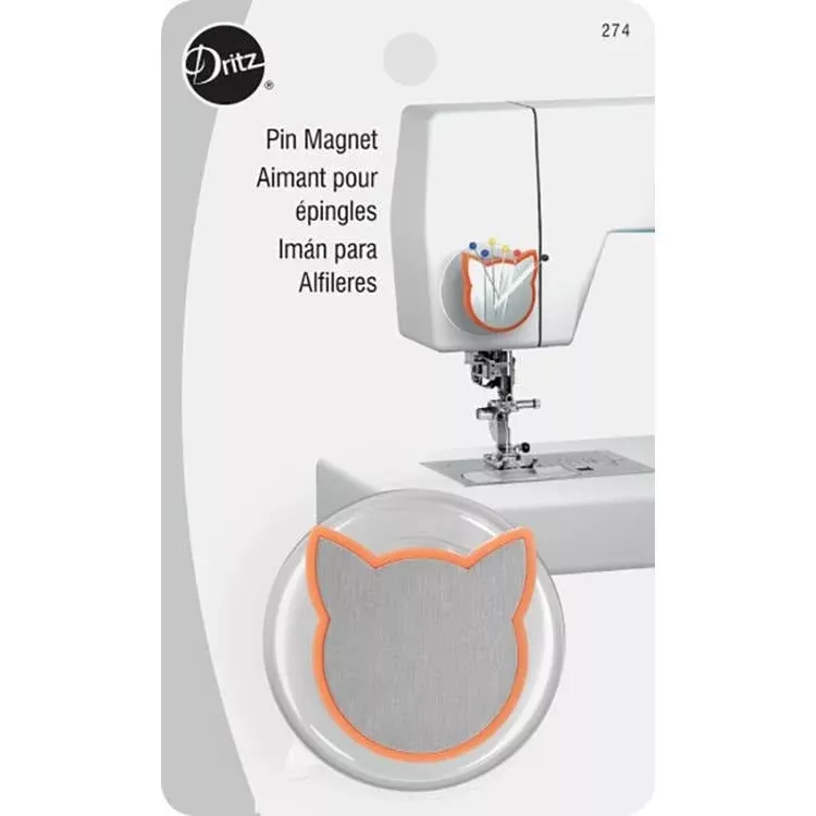 Dritz Coral Cat Pin Magnet