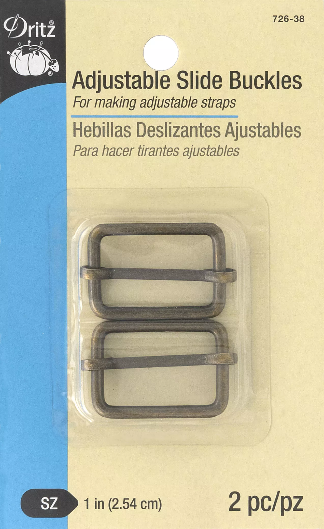 Dritz - S-726-38 Adjustable Slide Buckle