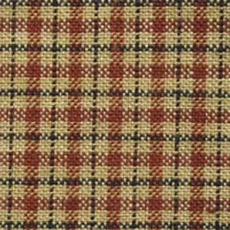 Dunroven House 42" Homespun Mini Windowpane w/Stripe H351 Red/Teadye