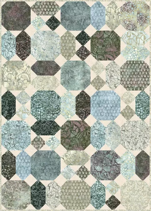Echoes in Stone Pavers Quilt Kit 45" x 63"