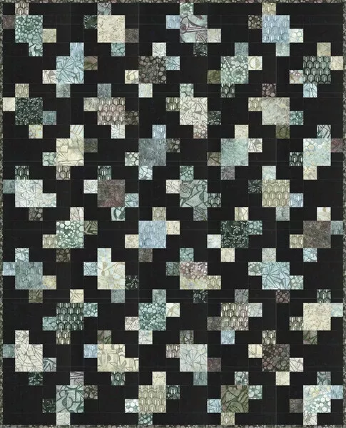 Echoes in Stone Puzzled Quilt Kit 50" x 62"