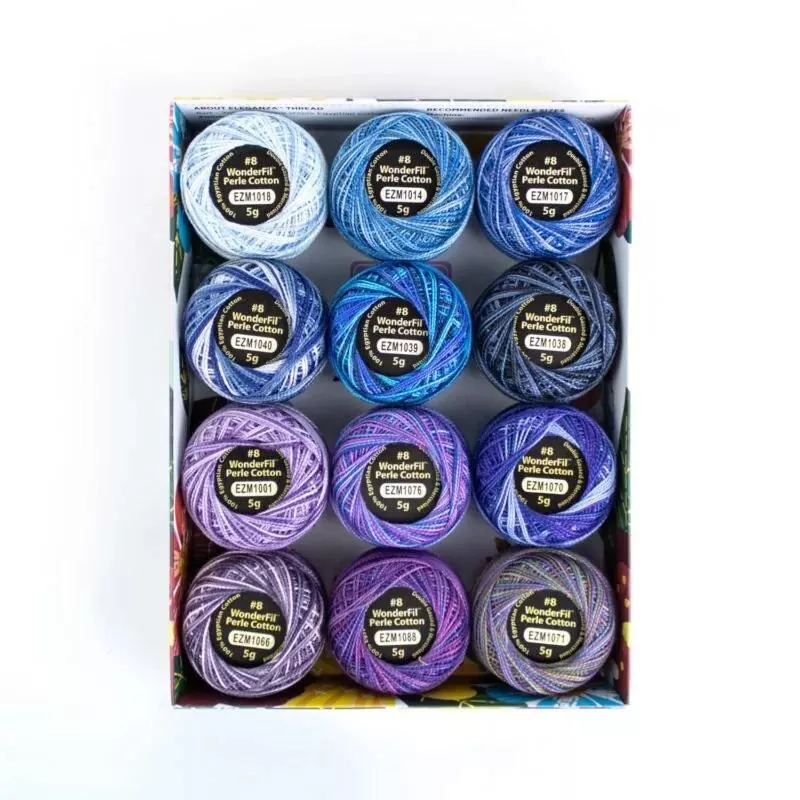 Eleganza Perle Cotton #8 2 ply, 5gm - 12 Ball Set - Celestial