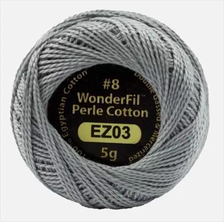 Eleganza Solid #8 Pearl Cotton 5gm - Silverware - EZ03