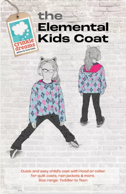The Elemental Kids Coat - Crinkle Dreams Patterns by Teresa Coates