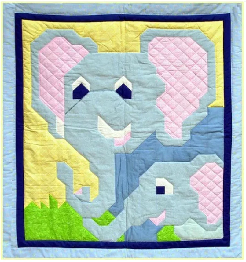 Elephants Quilt Pattern by Counted Quilts