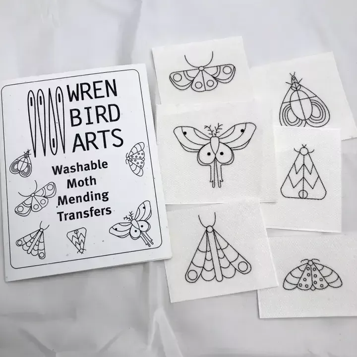 Embroidery Transfers Moth