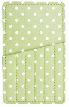 Emma Creation Needle Carry Card Light Green Polka Dot