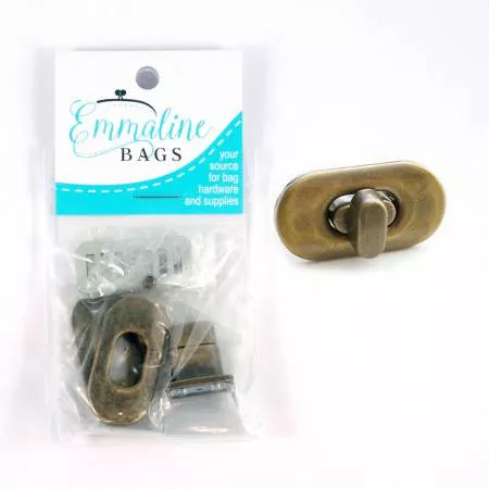 Emmaline Bags Small Turn LockAntique Brass