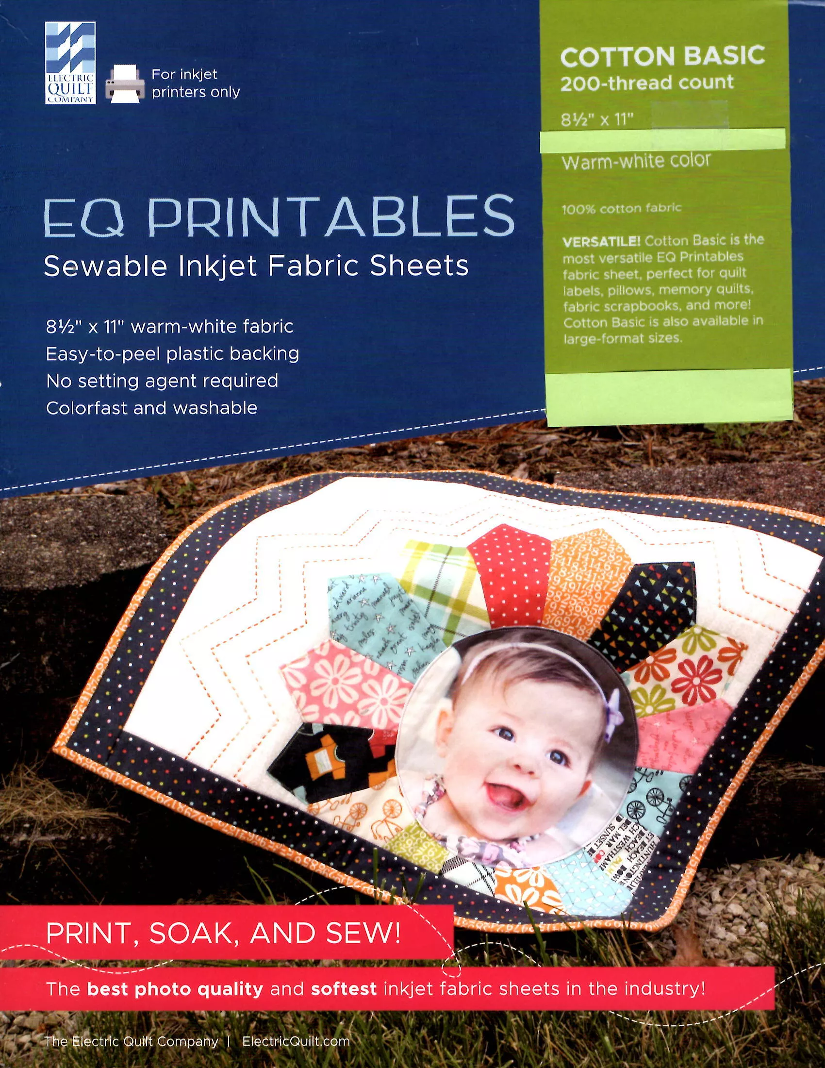 EQ Printables Inkjet Fabric 1 Sheet