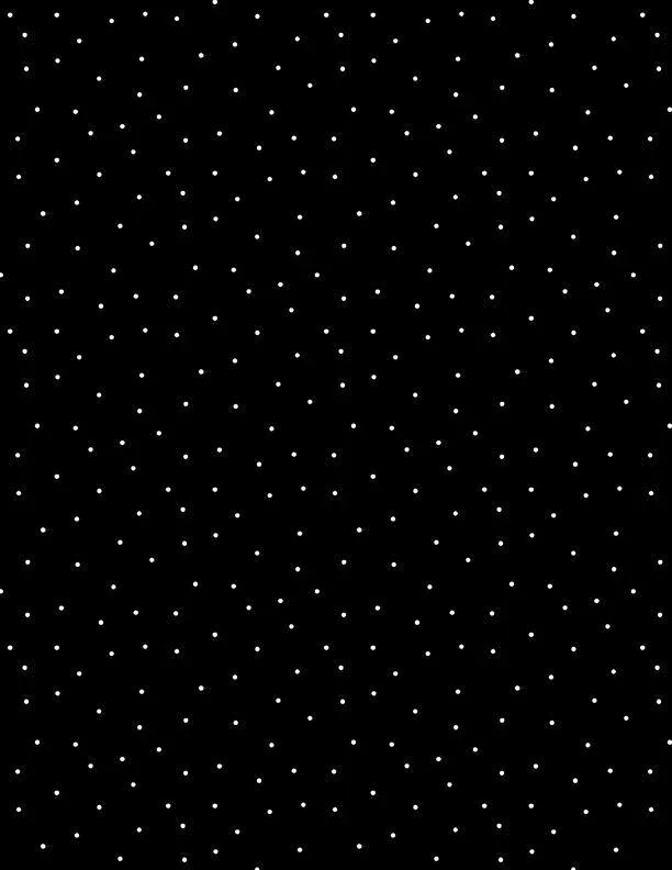 Essentials - Pindots Wilmington - White on Black 39131-991